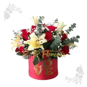 Caja Redonda de Rosas C19