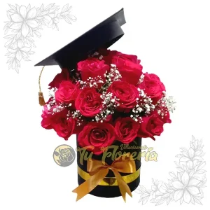 Caja Redonda en Rosas Fecha Especiales C29