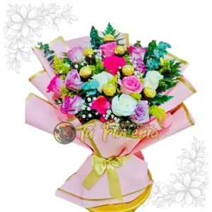 Bouquet Reversible en Rosas BR04
